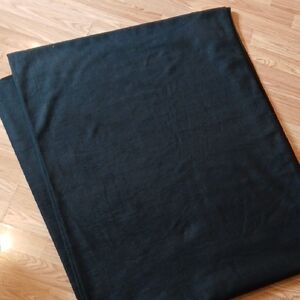 4 Yards Solid Black Fleece Fabric Material
